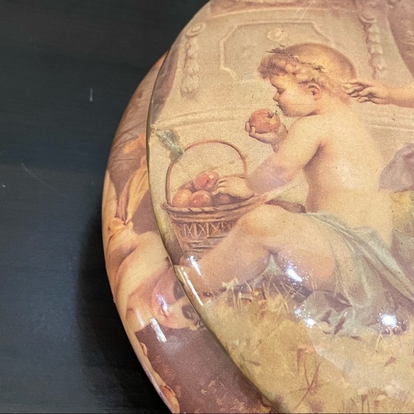 Vintage ENESCO Texjade Cherub Angel Trinket Box - Picture 10 of 16